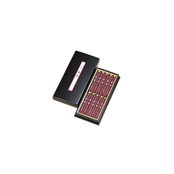 奥野晴明堂 極品 薫翠 短寸筒箱10本入黒塗 桐箱入り
