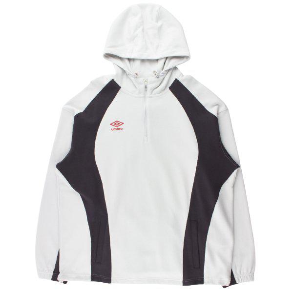 アクティブ ボールドライン フード ハーフ ジップアップティー UP321SHD91 WGR_P405563023