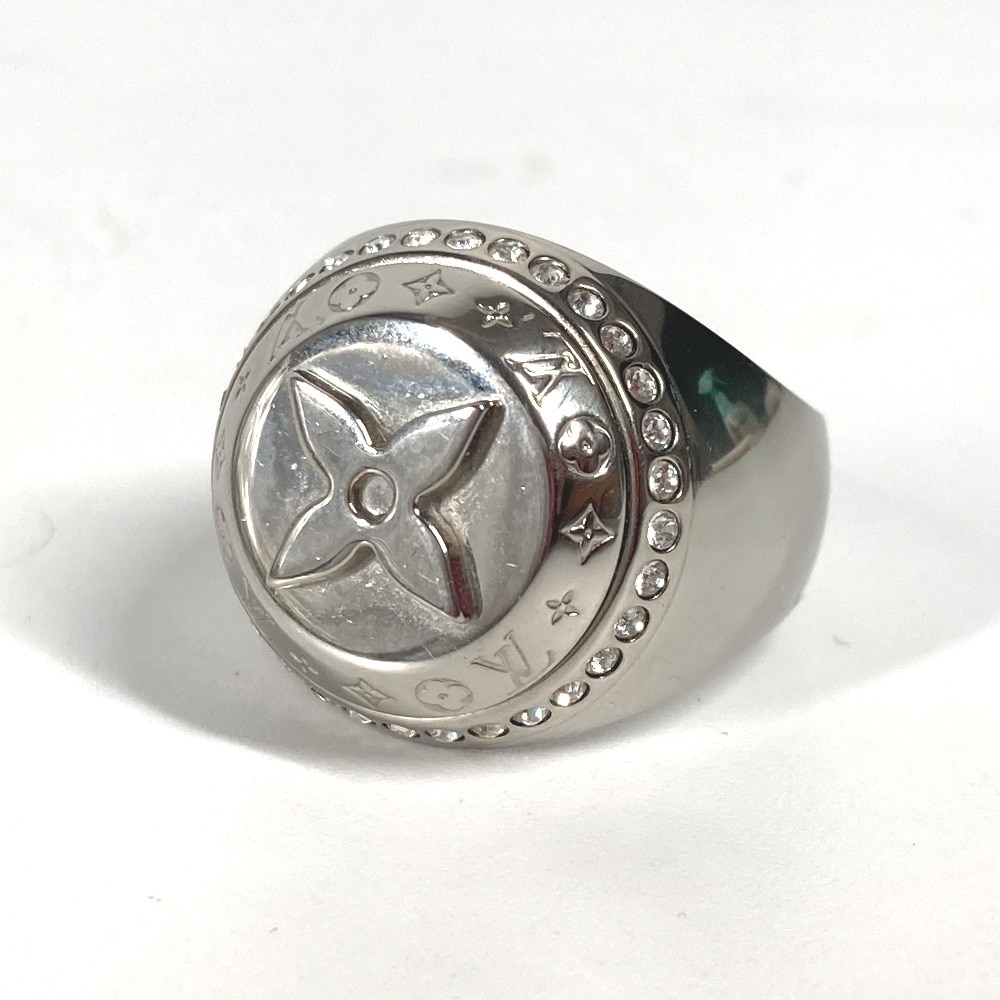リング・指輪 M00328 バーグ・LVグローブ リング ラインストーン アクセサリー メタル シルバー