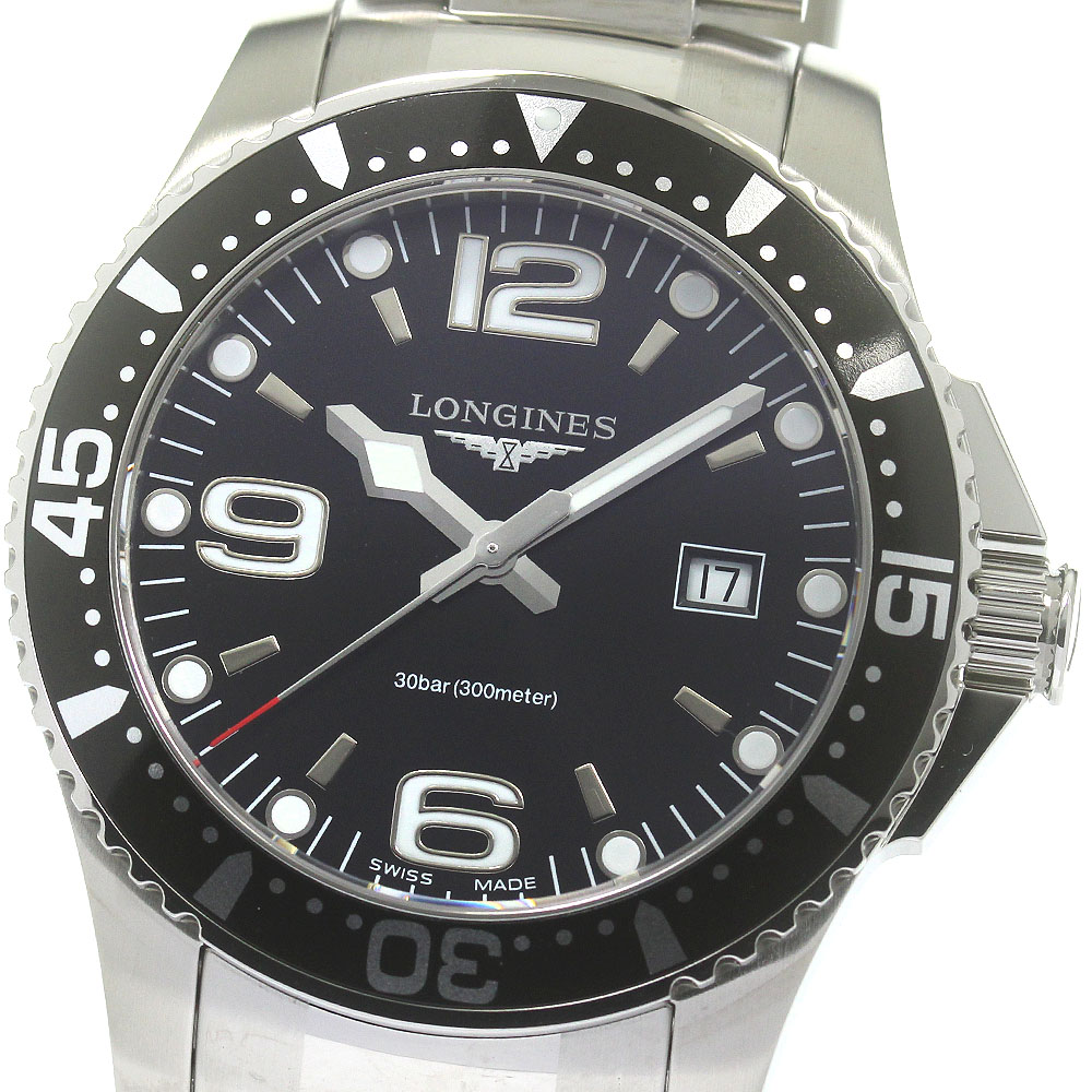 ロンジン LONGINES L3.730.4 ハイドロコンクエスト デイト クォーツ メンズ 美品 箱・保証書付き_861768【中古】 62,150円