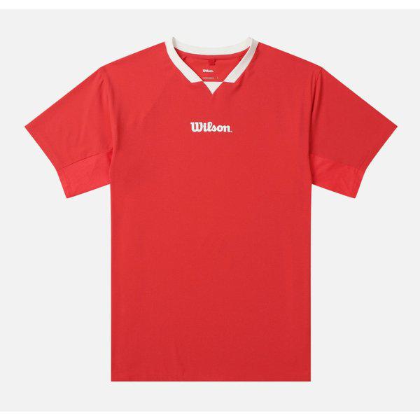 エアブリーズ テニス プロ Tシャツ B1 W252001TTS51 RED WHT