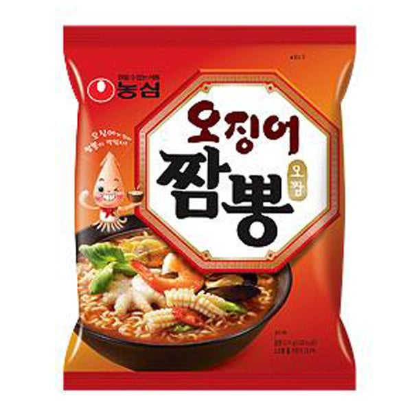 イカ//パックラーメン付き辛い海鮮ラーメン