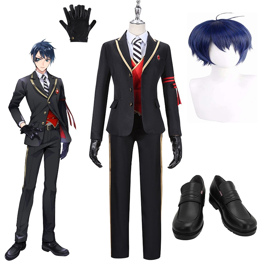 ツイステッドワンダーランド ツイステハーツラビュル寮 デュース スペード Deuce Spade R 制服 ウィッグ 靴 追加可 コスプレ 衣装 クリスマス ハロウィン ステージ服 コスチューム