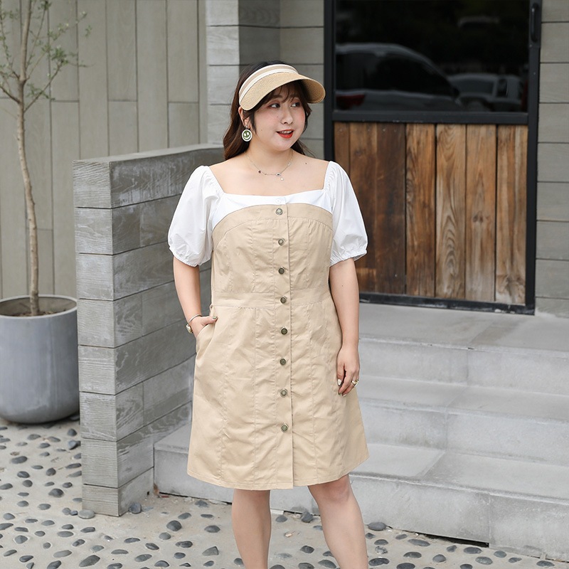 ワンピース 大きいサイズ 半袖 春夏 韓国 妊婦 マタニティ ゆったり きれいめ 3l 4xl 5l