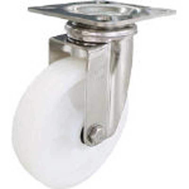 ユーエイキャスター　ステンレスキャスター自在車 130径ナイロン車輪　SUSNJ130