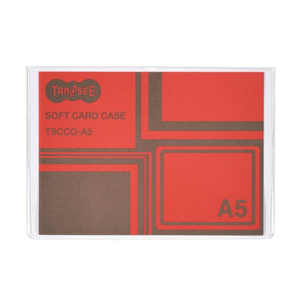 TANOSEE ソフトカードケース A5透明 再生オレフィン製 1セット(100枚) 7,832円