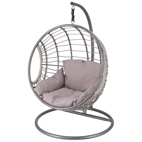 不二貿易 51739 ペット用ハンギングチェア 半円 GY