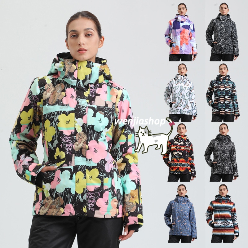 スノーボードウェア 2024 2025 単品 トップス メンズ レディース アウター ジャケット 配色 暖かい ウィンタースポーツ韓国風 防寒 防水 防風 スノーウェア スキーウェア スノボウェア