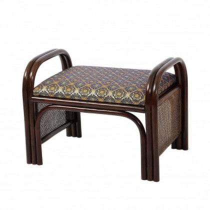 今枝商店 Romantic Rattan 籐金襴座椅子 紺 C15