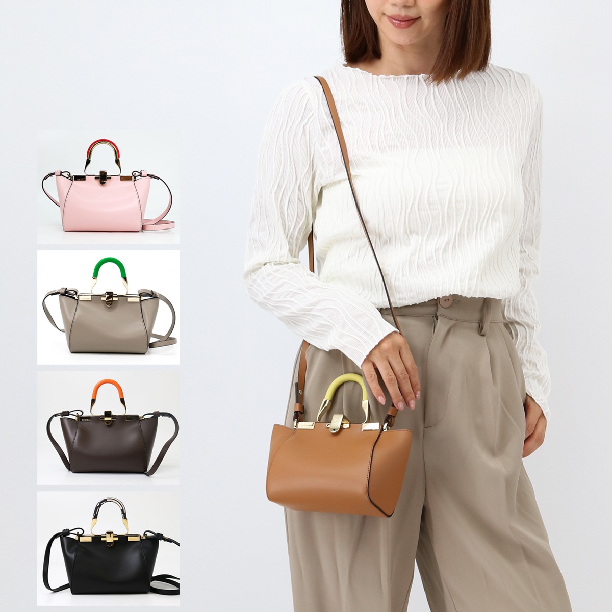 AM MI 726 ショルダーバッグ AMLETO アムレット ハンドバッグ クラッチバッグ ミニバッグ レザー 斜めがけ クロスボディ レディース 鞄 ザンチ 64,746円