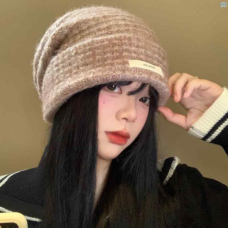 レディースファッション　ファッション小物　オシャレ 秋冬 ニット パイル 帽子 和風 防寒 大きい頭囲 顔 見せる 小柄 ウール おしゃれ