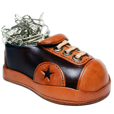 スニーカー デスククリップホルダー レザー/本革 VANCA/バンカクラフト