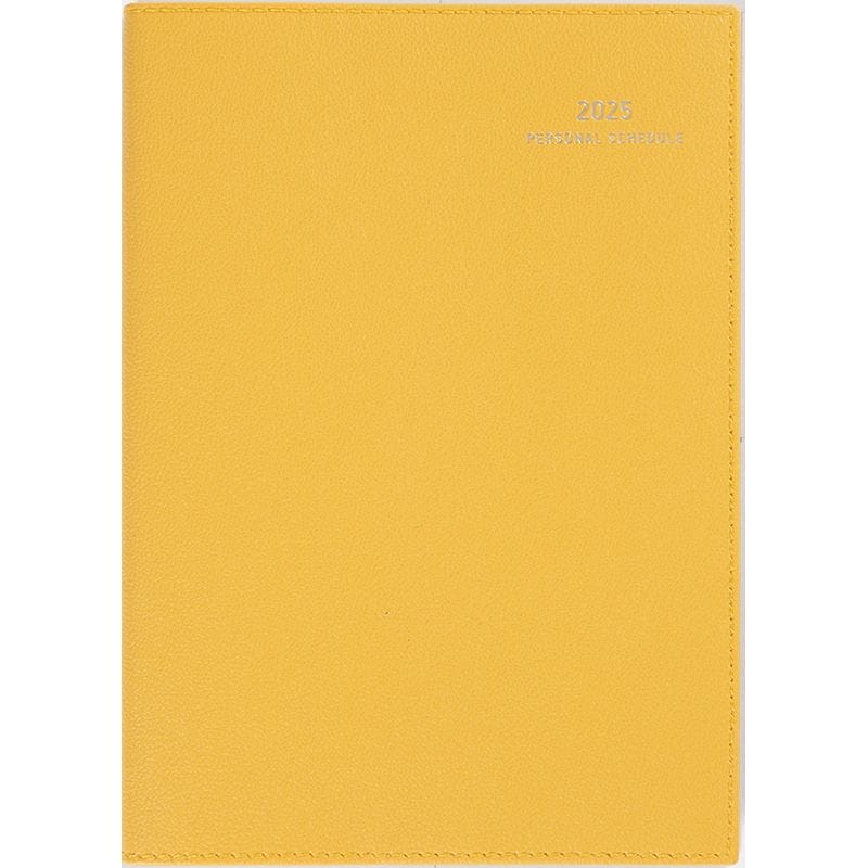 （まとめ買い）高橋書店 2025年 手帳 No.495 ディアクレール 4 月曜始まり B6判 月間ブロック式 イエロー [x3]