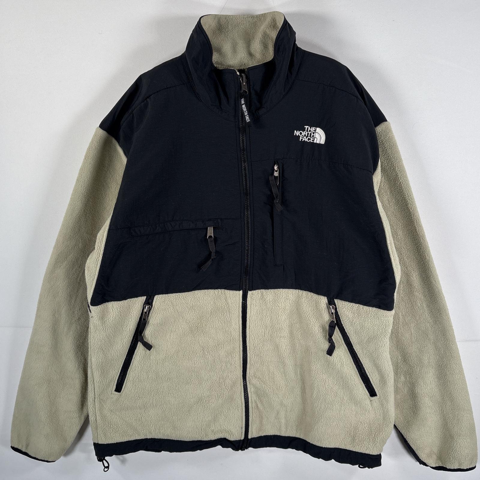 古着 90s/90年代 フリースジャケット デナリ ワンポイント ポーラテック L ベージュ ブラック メンズ