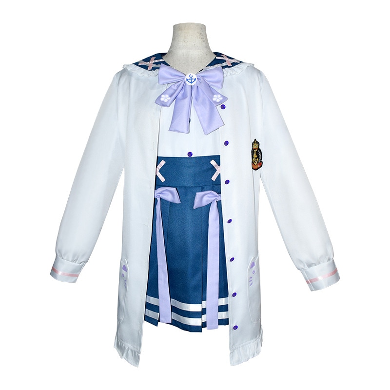 バーチャルVtuber コスプレ衣装コ仮装コスチュームステージ服コスプレ衣装 湊あくあJK制服セーラー服 ハロウィン コスチューム