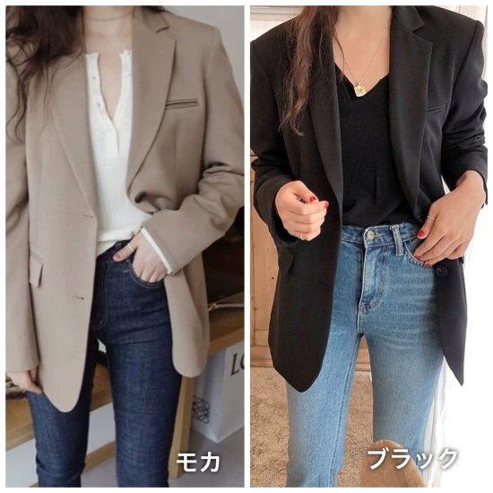 【取寄：納期2週間】ジャケット テーラードジャケット アウター 羽織り スーツ シングルブレスト 袖ボタン