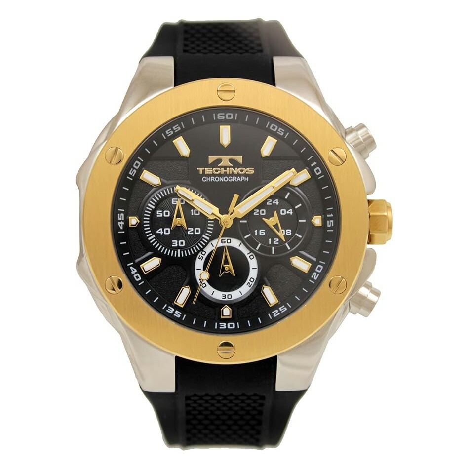 腕時計 T6C22GB メンズ ブラック ブラック クロノグラフ 5気圧防水