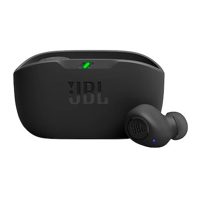 他サイト： JBL WAVE BUDS 完全ワイヤレスイヤホン Bluetooth/IP54防水防塵/アプリ対応USBタイプC/ブラック JBLWBUDSBLK 小の商品画像