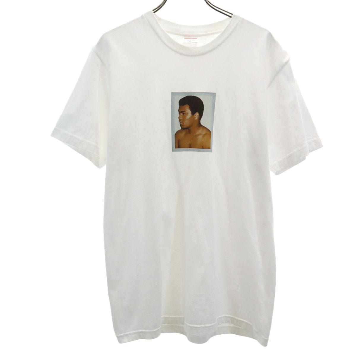 16ss USA製 モハメドアリ 半袖 Tシャツ M ホワイト メンズ 古着