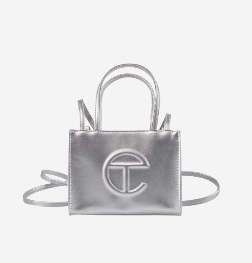 【TELFAR】 TELFAR SMALL SHOPPING BAG : SILVER