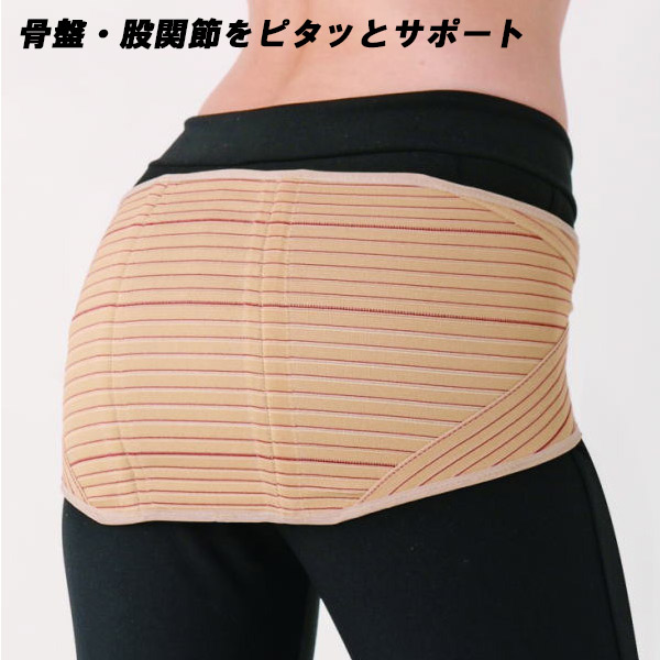 【送料無料】バランサーバンド 股関節・骨盤を安定サポート 厚さ4ミリ薄型 男女兼用 58-BBH