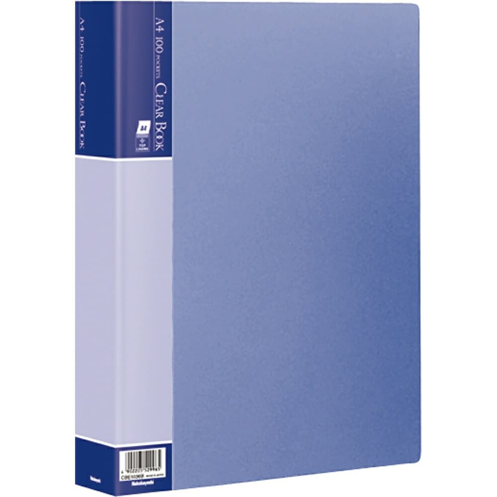 （まとめ買い）クリアブック Eシリーズ A4判 100P ブルー CBE1036B [x3]