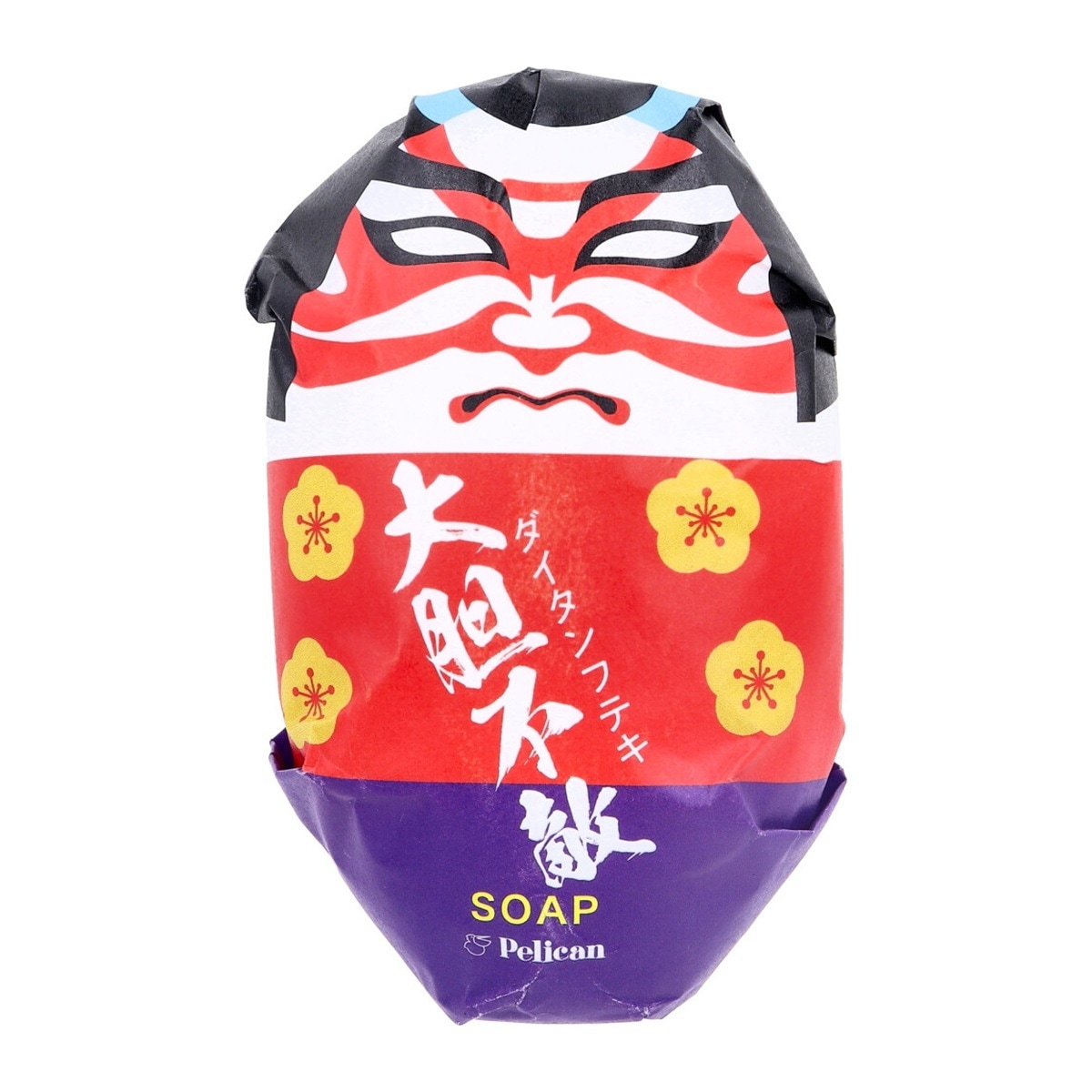 固形石鹸 化粧石鹸 和せっけん 歌舞伎 大胆不敵 新緑の香り 180g X3個石鹼