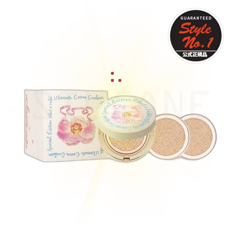 アルティメットカバーリフティングクッションフラワーエディション01号ミルクベージュ15g +アルティメットカバーリフティングクッション詰め替え15g +アルティメットカバーリフティングクッション詰め替