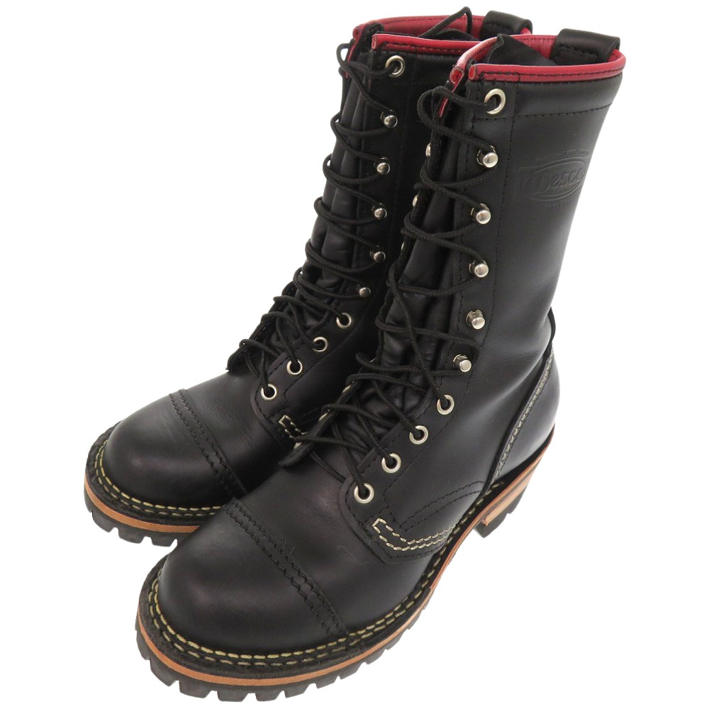 新品同様 ウエスコ WESCO カスタム ジョブマスター 23cm ブーツ ブーツ レザー/レザー ブラック 1103【中古】WESCO レディース