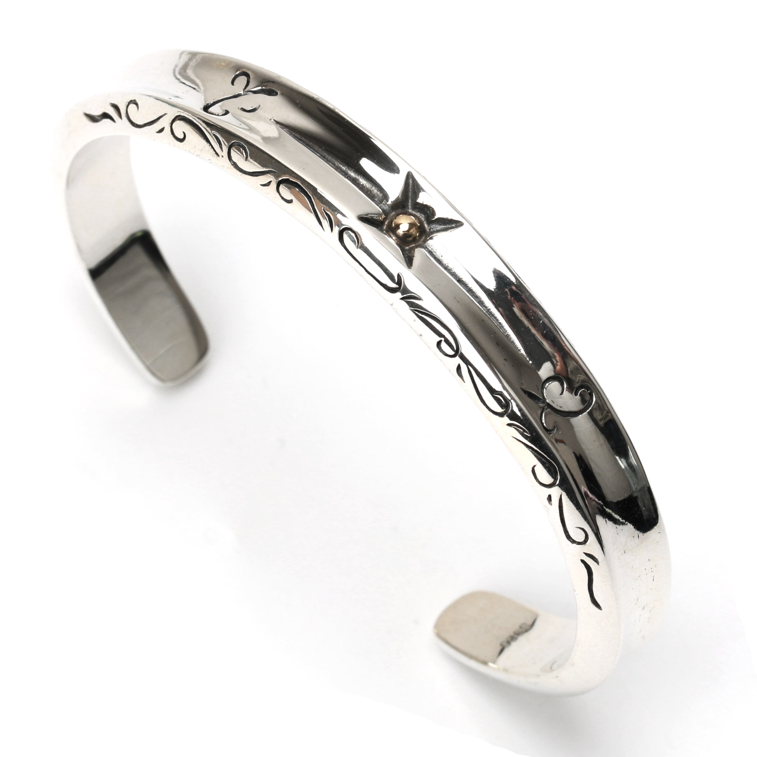 925 太陽神バングル 唐草 [bs147]