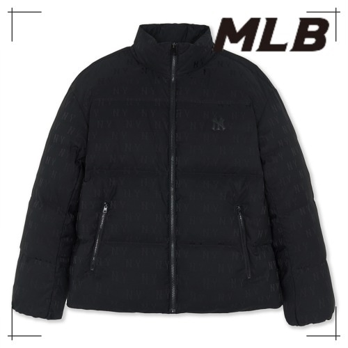 MLB公式 ダウン Classic Monogram JQD Weight Short Padded NY (Black)