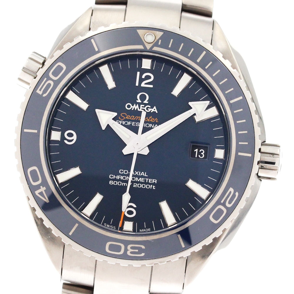 オメガ OMEGA 232.90.46.21.03.001 シーマスター プラネットオーシャン デイト 自動巻き メンズ 保証書付き_877551【中古】