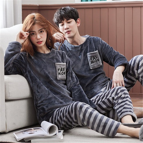 カップル Rsa11176871 お揃い プレゼント 秋 厚手 上下セット 部屋着 ペア 記念日 長袖 もこもこ 結婚祝い ペアパジャマ 冬 ルームウェア パジャマ