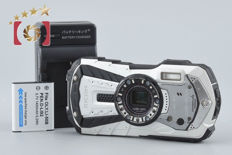 RICOH PENTAX ペンタックス WG-40W ホワイト コンパクトデジタルカメラ