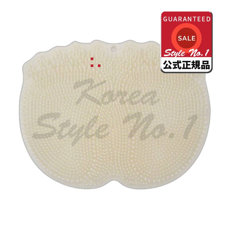 エッジプロシリコンフットブラシ足洗いマットフットクリーナーホワイト3個