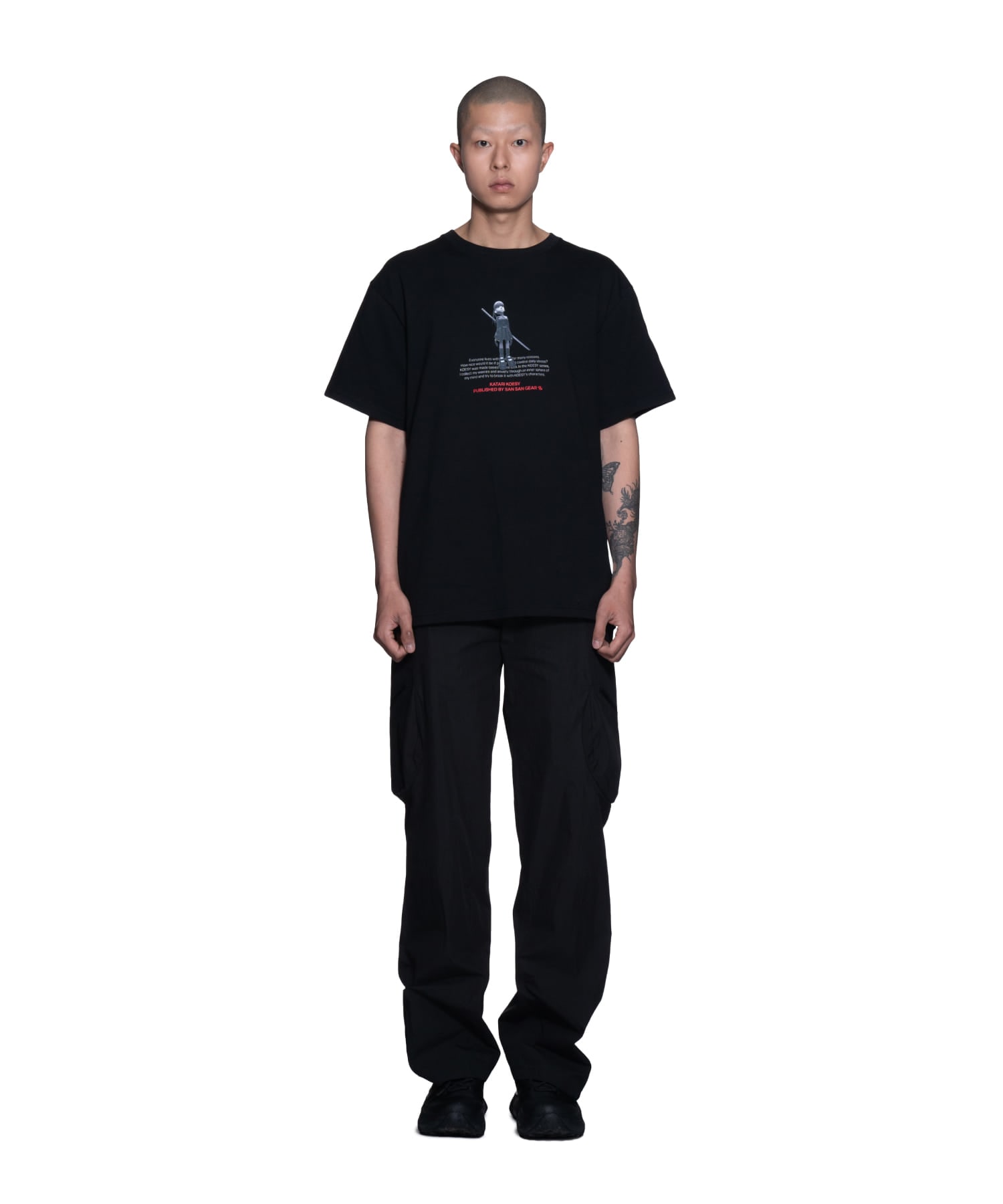 【SANSANGEAR】 23SS SANSAN KOESY WELT T-SHIRT : BLACK