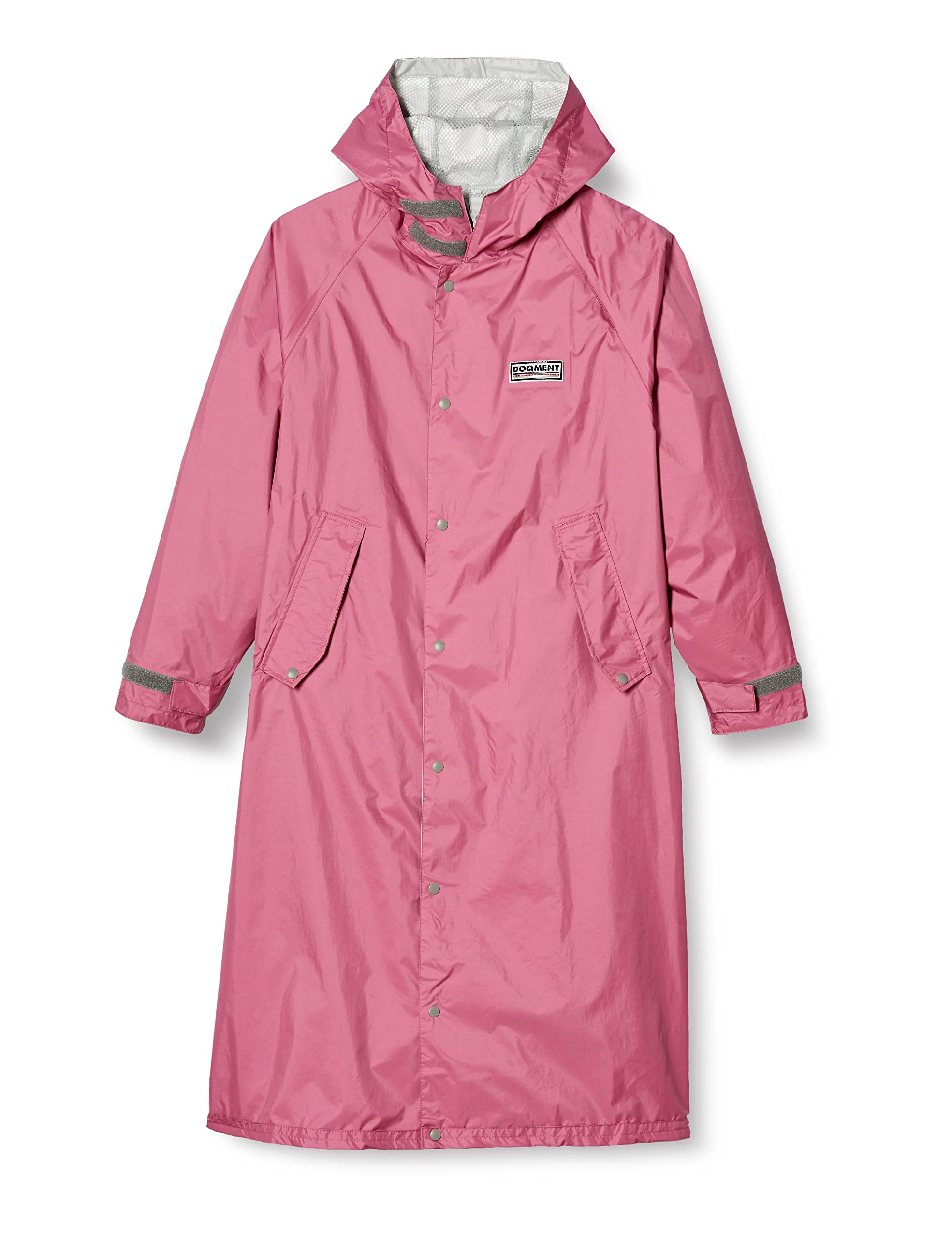 ドキュメント レインコート 東レエントラント使用 防水 透湿 軽量レインコート メンズ ピンク L