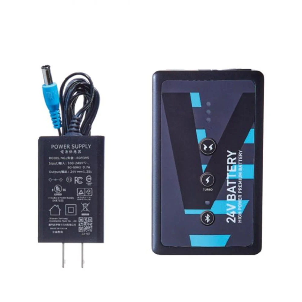 空調風神服 装着ファン対応 24V仕様 リチウムイオンバッテリー セットJL-1 日本製 JAPAN LABEL 5セル バッテリー ACアダプター 難燃 サンエス 2025 アタックベース 正規品