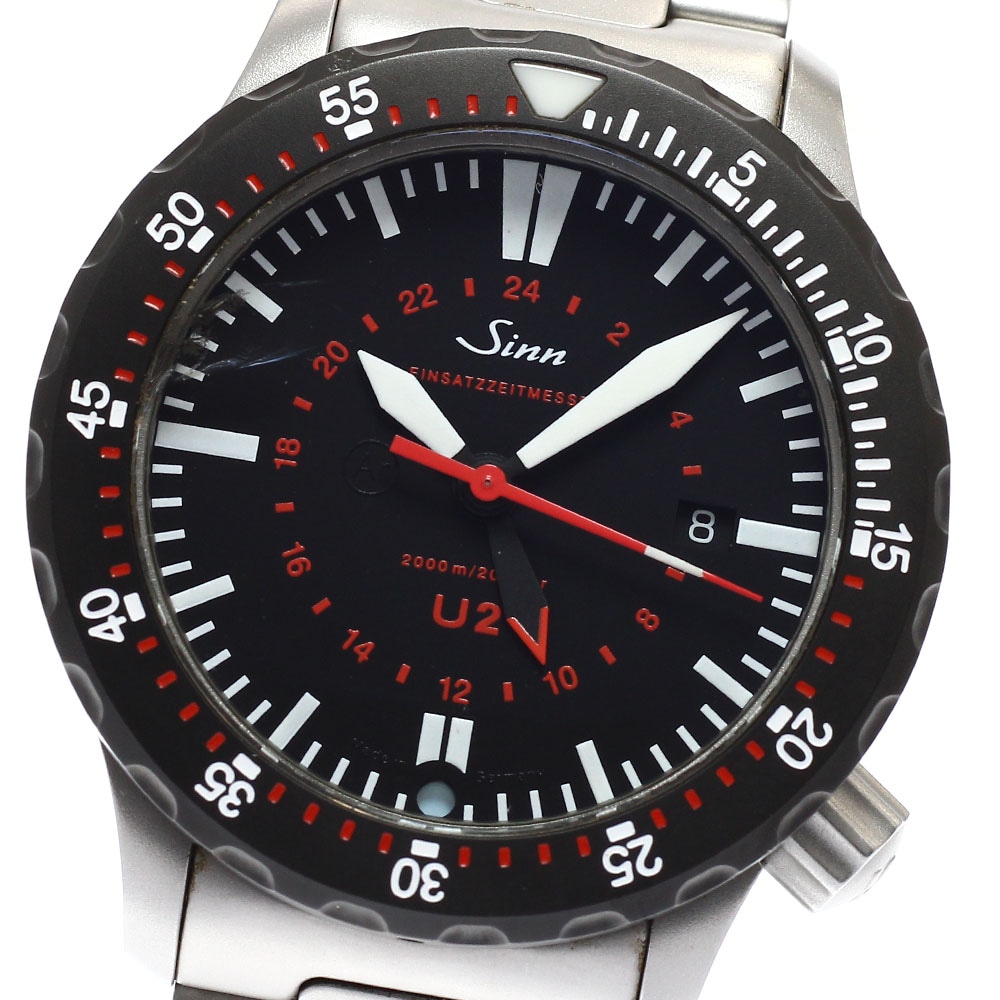 訳あり ジン Sinn 1020 U2 デイト 自動巻き メンズ 箱・保証書付き_936256【中古】