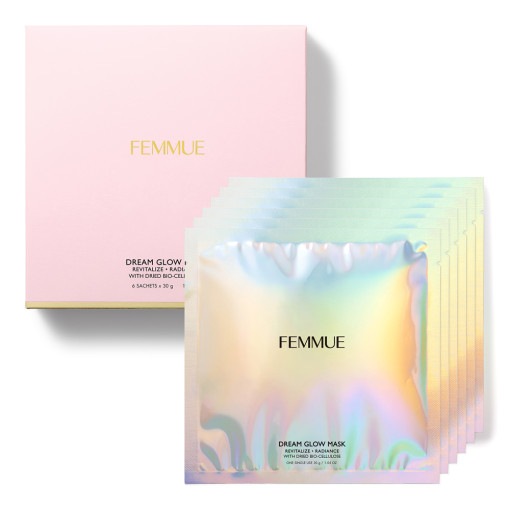 ファミュードリームグローマスク活力光彩6個入り乾燥バイオセルロース保湿栄養密着マスクパック