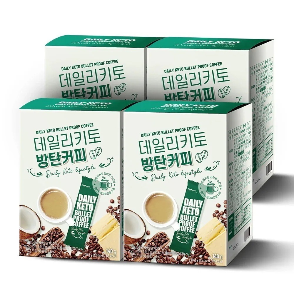 デイリーキト防弾コーヒー 14p x 4個