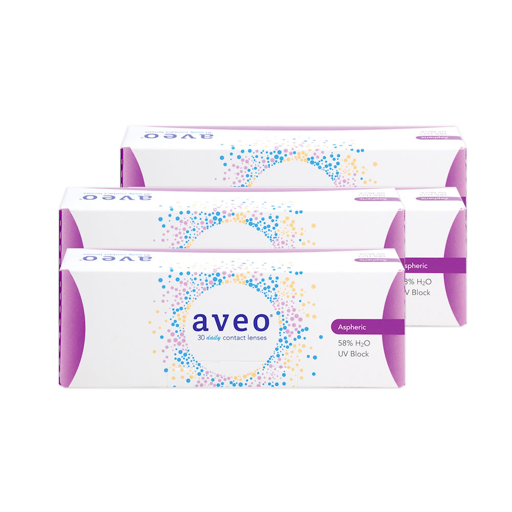 アベオワンデー 30枚 (4箱) 高含水ドライアイ予防 ヒアルロン酸の2倍次世代素材