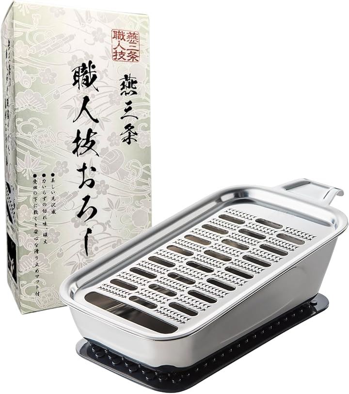 おろし金 燕三条 職人技おろし 新考社 おろし器(シルバー)
