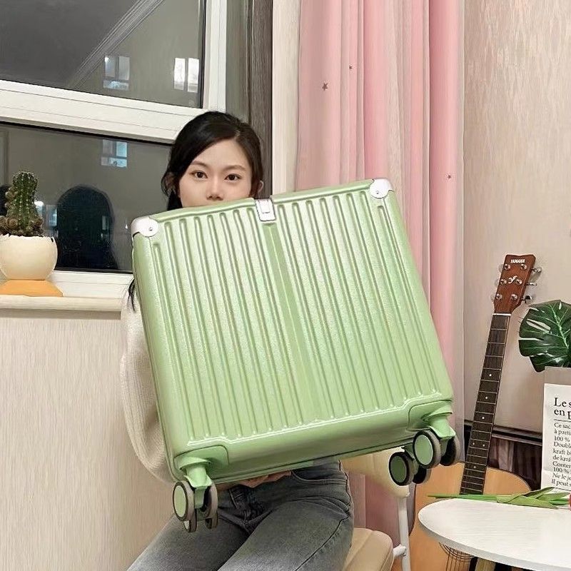 おしゃれな旅行用スーツケース 男女兼用 18インチスーツケース ユニバーサルホイール トロリーケース 学生用搭乗用スーツケース