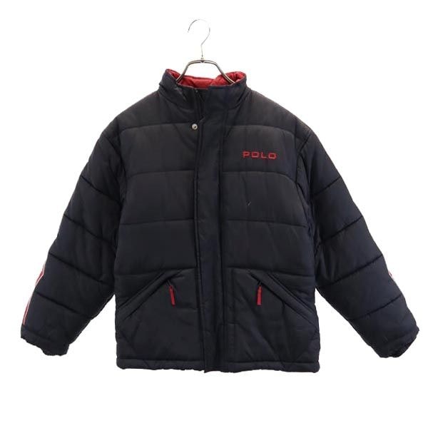 ポロスポーツ 中綿ジャケット M ブラック×レッド POLO SPORTS ラルフローレン メンズ