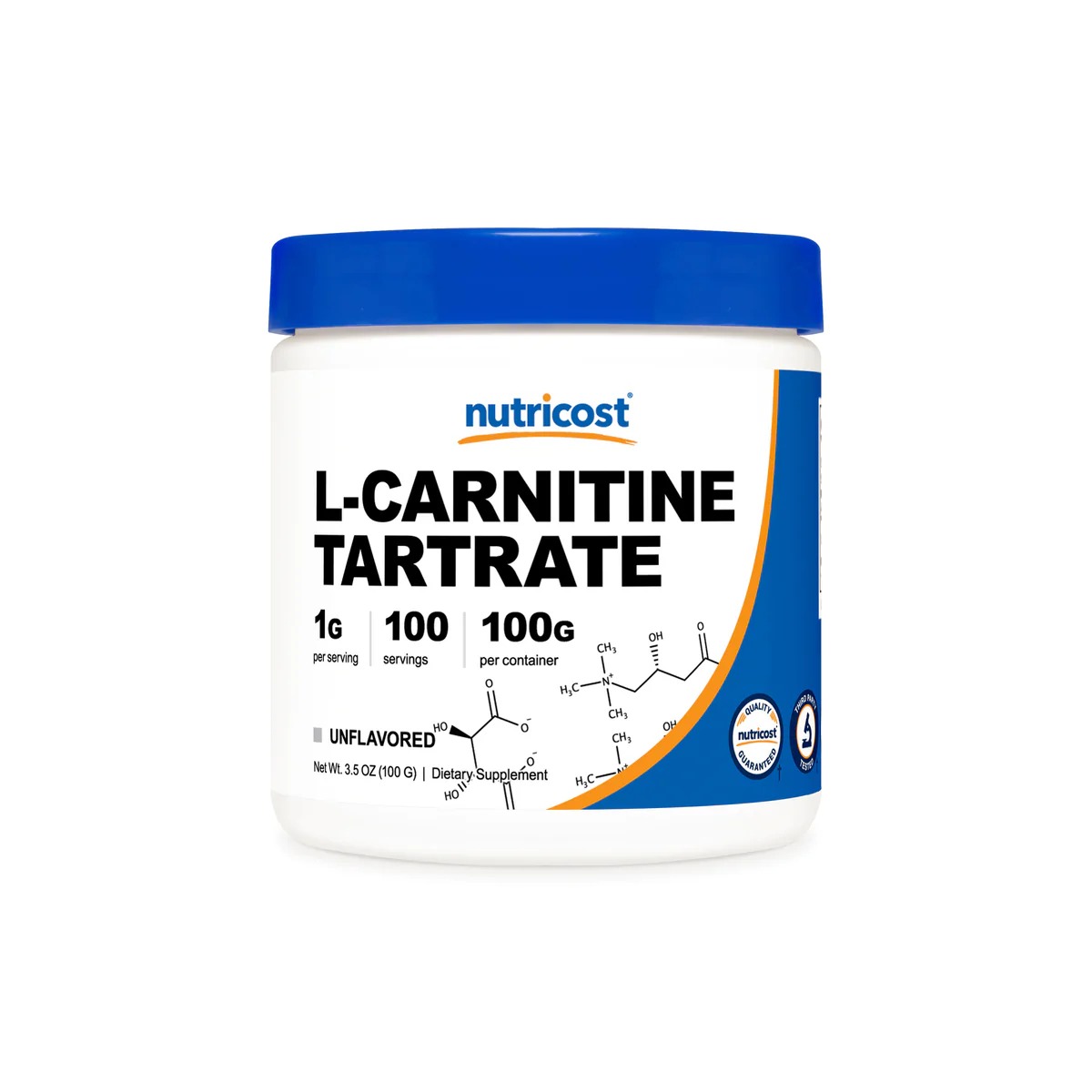 [USA] Nutricost ニュートリコスト L-Carnitine Tartrate Powder 無味 (100 GM)