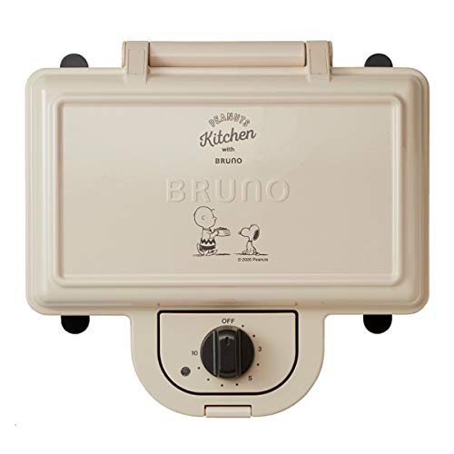 BRUNO ブルーノ ホットサンドメーカー スヌーピー 耳まで焼ける 電気 ダブル PEANUTS