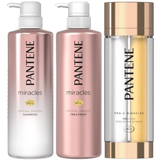 ミラクルズ シャンプー&トリートメント+オイルセラム 500mL+500g+42g(21g+21g) クリスタルスムース 【セット買い】