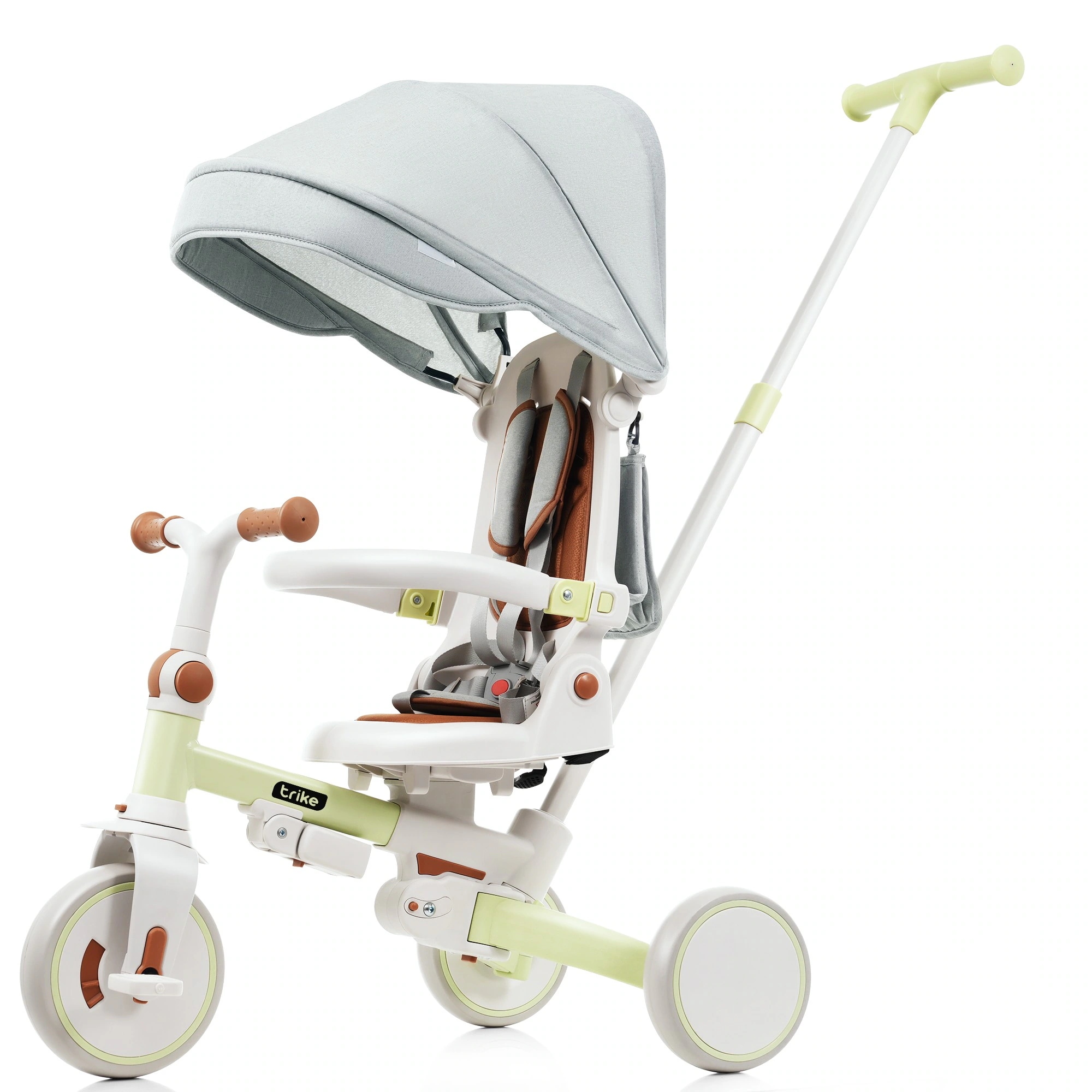 1385三輪車 子供用三輪車 折りたたみ 手押し かじとり 7in1 7WAY 1歳 2歳 3歳 ランニングバイク 座面回転 自転車 おもちゃ 乗用玩具 幼児用 キッズバイク おしゃれ クリスマス 誕