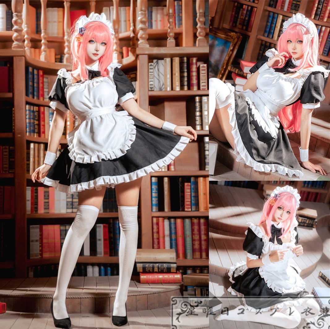 新品【限時!優!惠】ぼっちざろっく 後藤一里 メイド服 コスプレ衣装 コスチューム品質良い 店舗お勧め